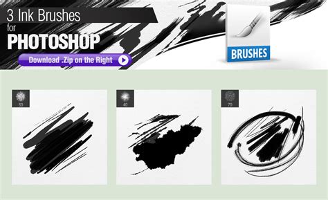 3 Ink Brushes for Photoshop by pixelstains on DeviantArt