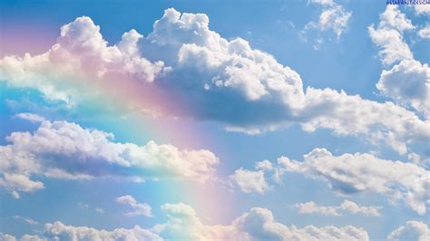 Free photo: Rainbow Clouds - Blue, Clouds, Rainbow - Free Download - Jooinn