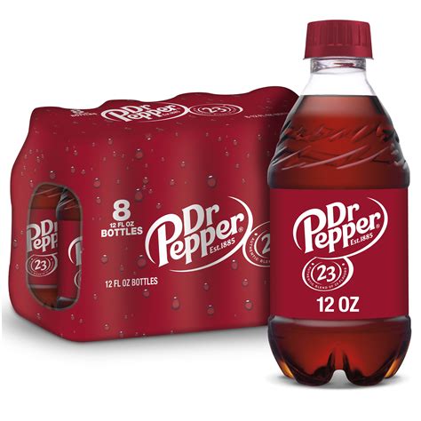 Dr Pepper Soda, 12 fl oz bottles, 8 pack - Walmart.com