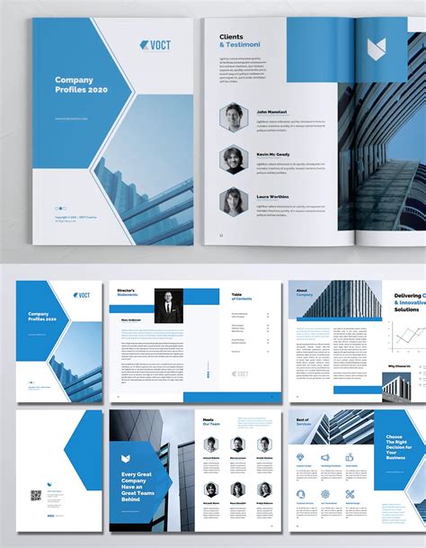 Agency Company Profile Brochure Template | Brochure design template, Company profile design ...