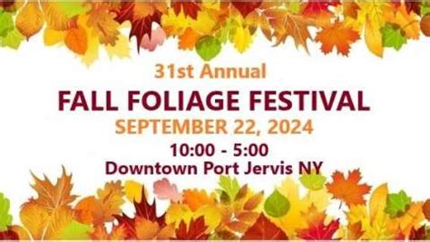 Fall Foliage Festival 2025, a Festival in Port Jervis, New York