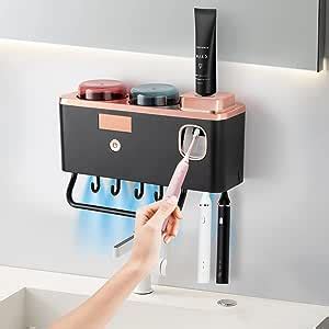 Amazon.com: UV Toothbrush Sanitizer Holders for Bathrooms with ...