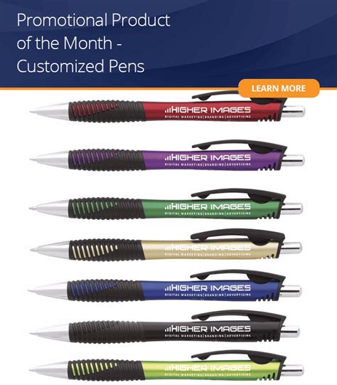 Promotional Product of the Month – Customized Pens | Higher Images Inc