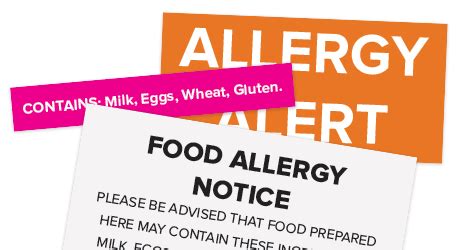 Allergen Warning Labels | SheetLabels.com®