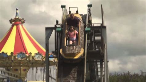 The Log Flume Ride at Flambards Theme Park, Helston, Cornwall - YouTube