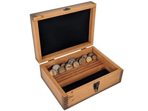 Custom Military Challenge Coin Display Case - Coin Holder Rack