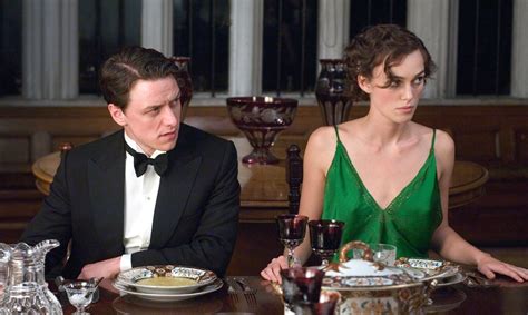 James McAvoy (Robbie) and Keira Knightley (Cecilia) on Abbitte Atonement – B.Z. Berlin