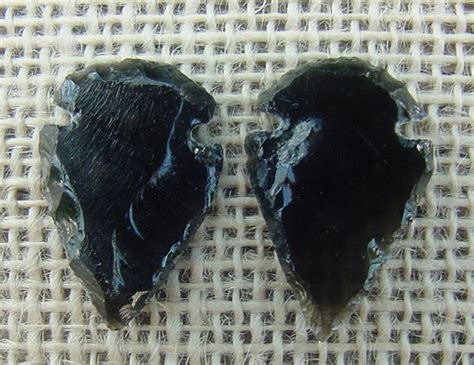 Obsidian Arrowheads Spearheads