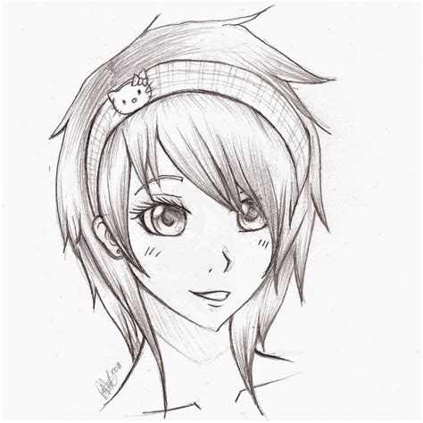 Girl Pencil Drawing at GetDrawings | Free download