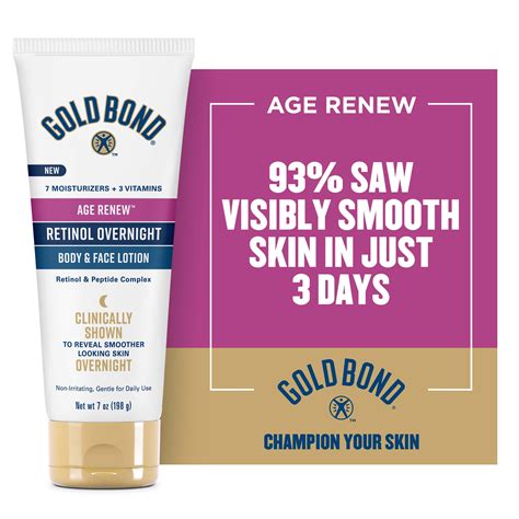 Gold Bond Age Renew Retinol Overnight Body & Face Lotion, 7 oz - Walmart.com