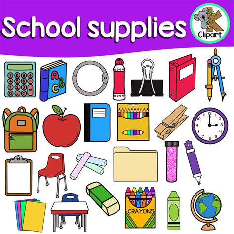 Clipart Classroom Objects