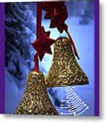 Golden Bells Holiday Card Purple Trim Photograph by Thomas Woolworth