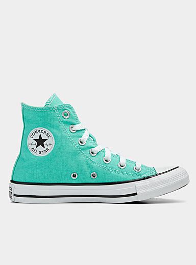 Chuck Taylor All Star High Top cyber teal sneakers Women | Converse ...