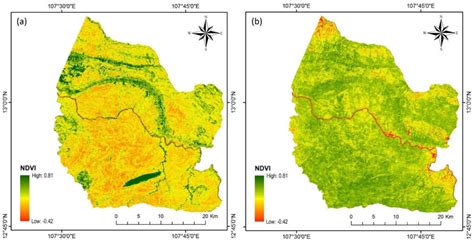 Normalized difference vegetation index (NDVI) images generated from... | Download Scientific Diagram