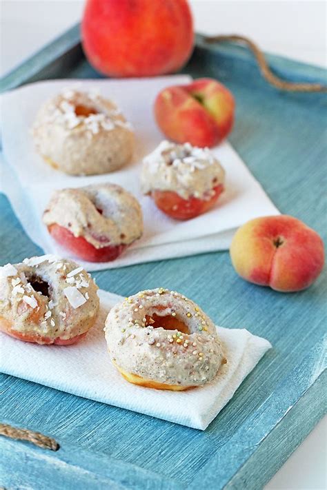 Glazed Donut Peaches with Vanilla Creme | In Sonnet's Kitchen | Recipe ...