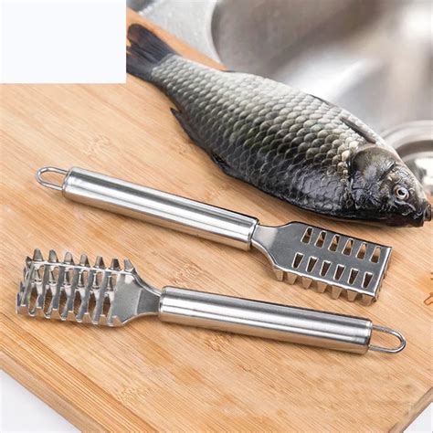 Kitchen tools manual fish scaler fishing scalers fish cleaning knife cleaner tweezers for fish ...