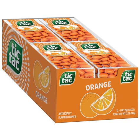 Amazon.com : Tic Tac Orange Flavored Mints, Bulk 12 Pack, On-The-Go Refreshment, 1 Oz Each ...