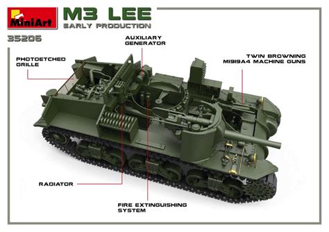 Scalehobbyist.com: M3 Lee Early Production Tank w/ Interior by MiniArt ...