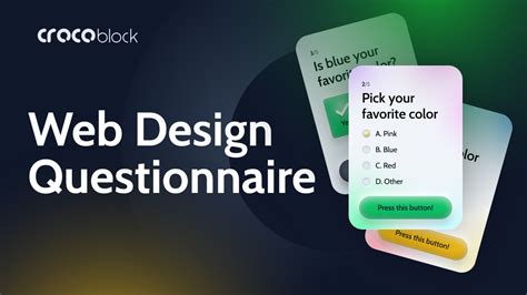 Website Design Questionnaire: Structure, Formats, and Free Form Template - Crocoblock