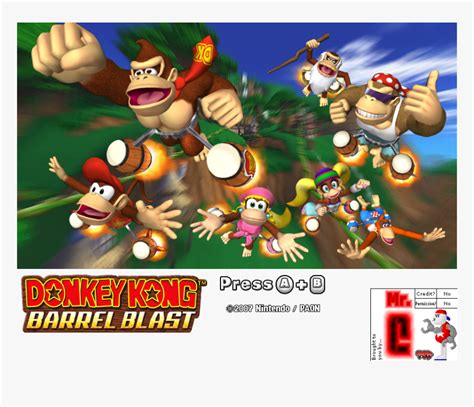 Donkey Kong Barrel Blast Diddy Kong - Donkey Kong Barrel Blast, HD Png ...