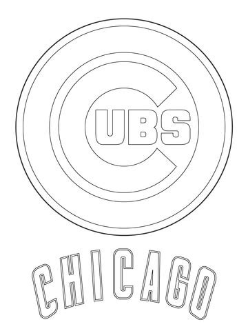 Chicago Cubs Logo coloring page | Free Printable Coloring Pages