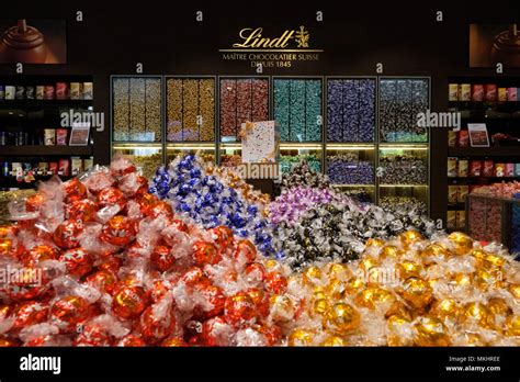 Lindt chocolate factory shop in Zurich, Switzerland, Europe Stock Photo - Alamy