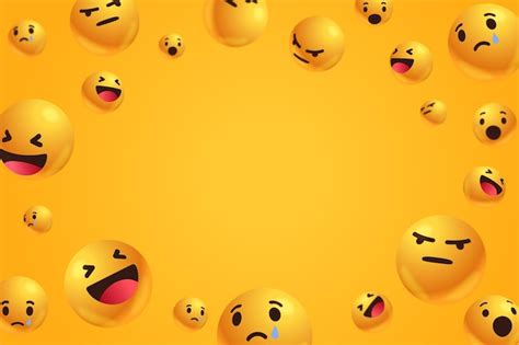 Free Vector | Emoticons with empty space background