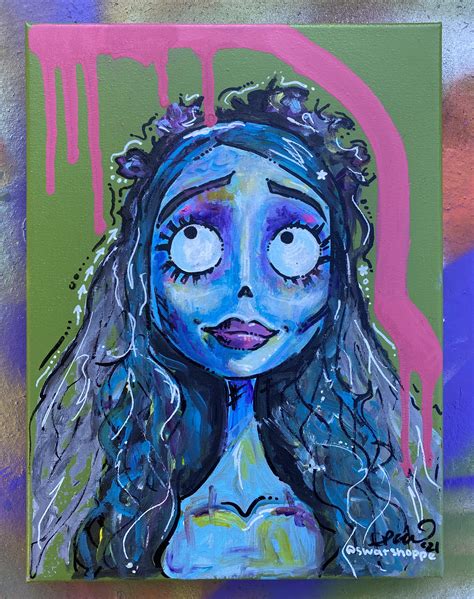 Corpse Bride painting by me 🖤 : r/timburton