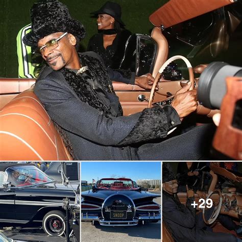 Snoop Dogg appeared cool driving classic supercar on NY street