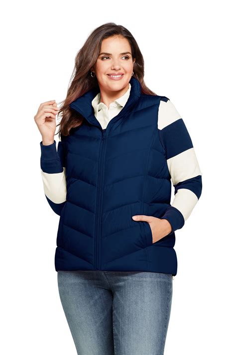 Lands' End - Lands' End Women's Plus Down Vest - Walmart.com - Walmart.com