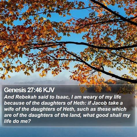 Genesis 27 Scripture Images - Genesis Chapter 27 KJV Bible Verse Pictures