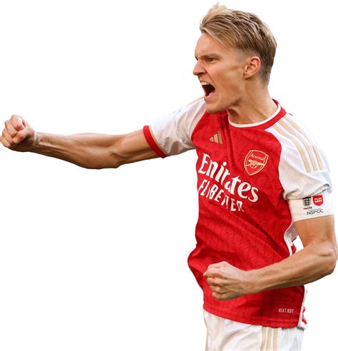 Martin Ødegaard Arsenal football render - FootyRenders