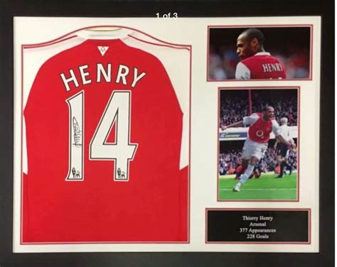 Arsenal - Thierry Henry - Framed Official Arsenal Replica - - Catawiki