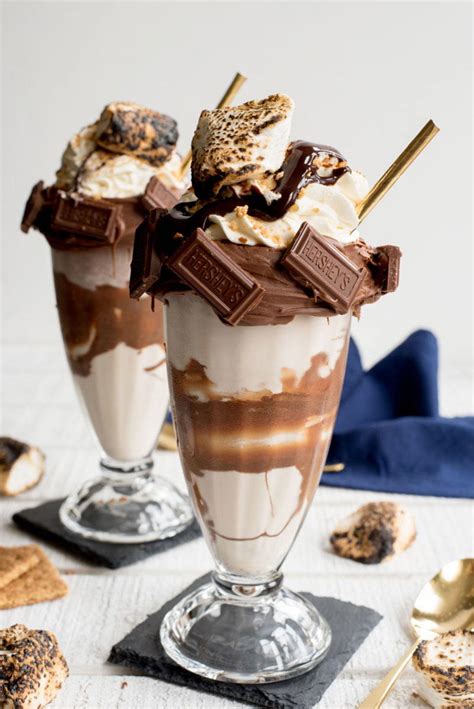 Decadent S'mores Freakshake Milkshake Recipe | TheBestDessertRecipes.com