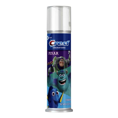 Crest Kids Toothpaste Pump featuring Disney Pixar Toy Story, Strawberry, 4.2 Oz