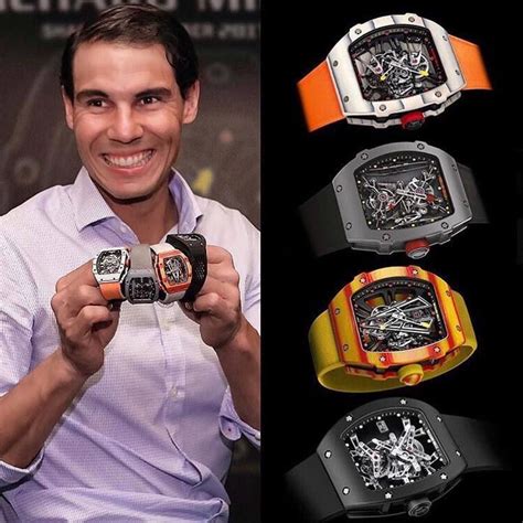 Rafael Nadal showing off almost $3,000,000 USD in Richard Milles. 😳 | 남성용 시계, 남성 스타일, 시계