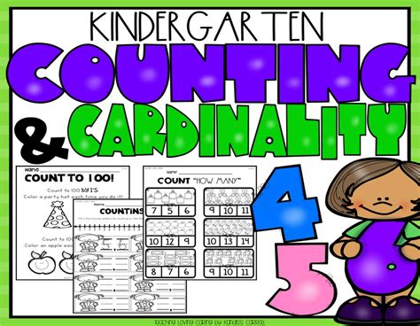 Counting and Cardinality Math Worksheets - Etsy