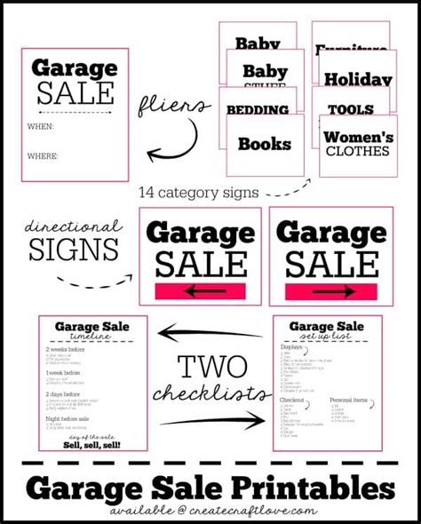 Garage Sale Printables