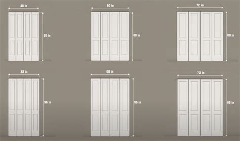 Bifold Doors, Door Size Chart, Nominal Size, Actual Size,, 59% OFF