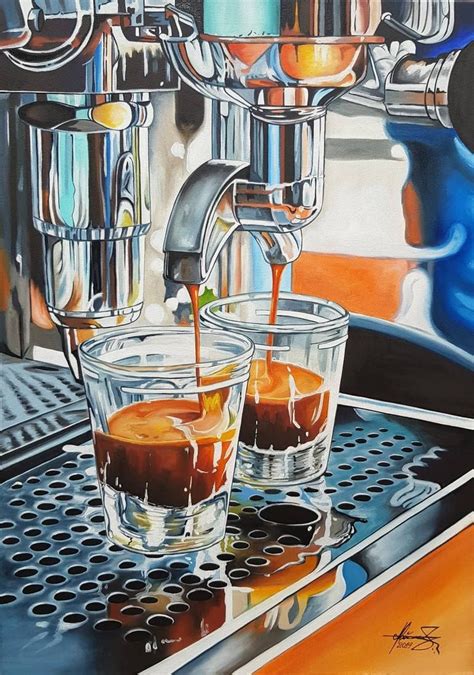 Espresso in the Morning Painting | Cafe kunst, Stillleben fotografie ...