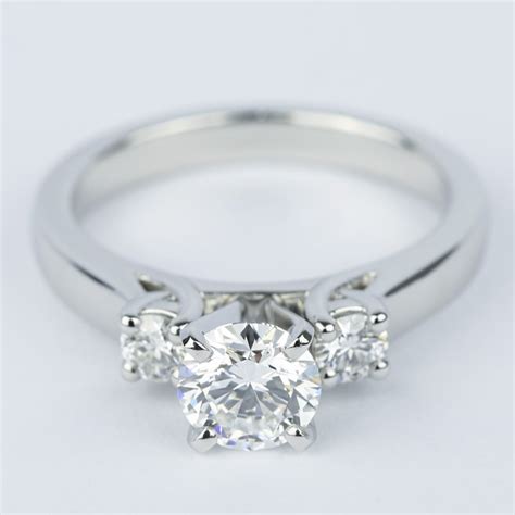 1 Carat Flawless Diamond Ring In Platinum