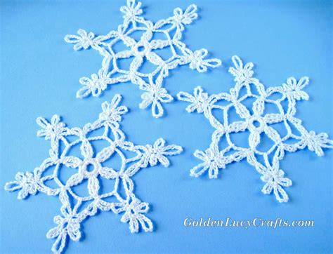 Crochet Snowflake, Free Crochet Pattern – GoldenLucyCrafts