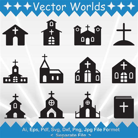 Church SVG Vector Design. - MasterBundles