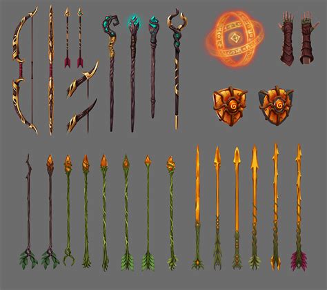 ArtStation - Catch The Dragon - Weapon Concepts