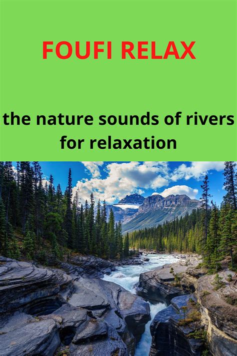 the nature sounds of rivers for relaxation | Nature sounds, Nature, River