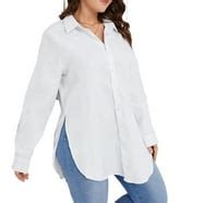 Women's Plus Size Extra Long Tunic Top - Walmart.com