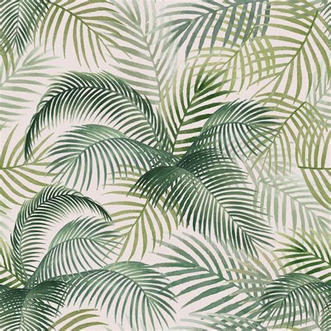 Free Vector | Palm leaves pattern mockup illustration