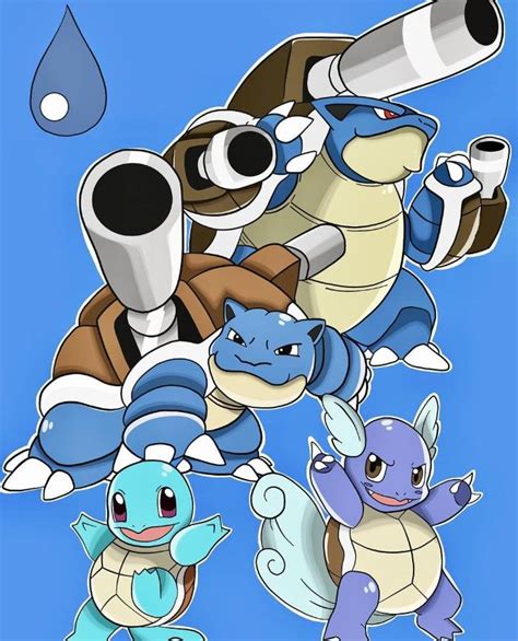 Squirtle Evolution, Pokemon | Pokemon drawings, Pokemon, Pokemon art