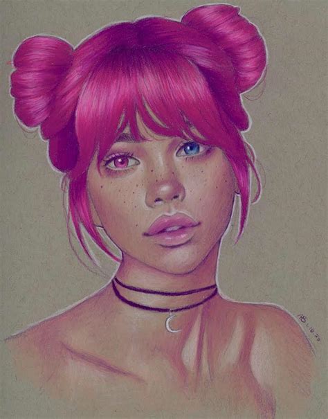 Neon, Me, Colored Pencil, 2022 : r/Art