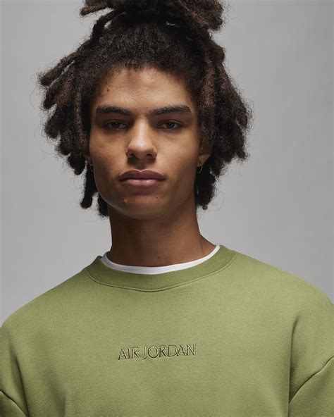 Air Jordan Wordmark Men's Fleece Crew-Neck Sweatshirt. Nike SI